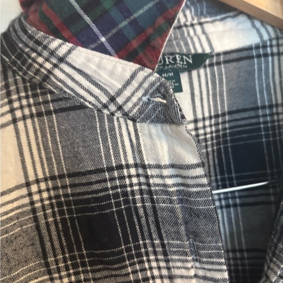 Lauren Ralph Lauren Black and White Plaid Long Sleeve Dress women’s medium. - Picture 6 of 9